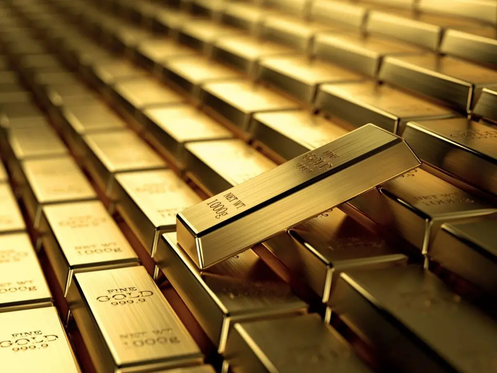 Row of Gold Bars