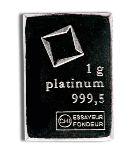 1 gram Platinum Bar Brand Varies