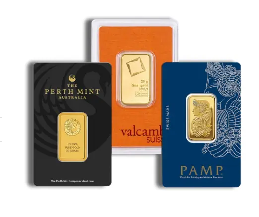 20 gram Gold Bar Brand Varies (Carded)