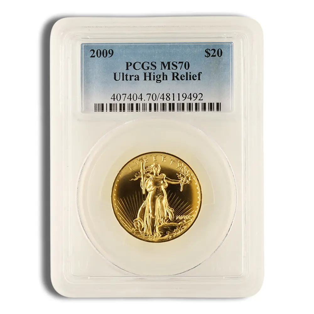 2009 Ultra High Relief Double Eagle PCGS MS70