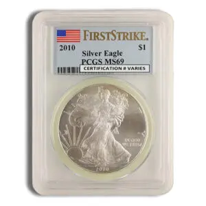 2010 Silver Eagle PCGS MS69