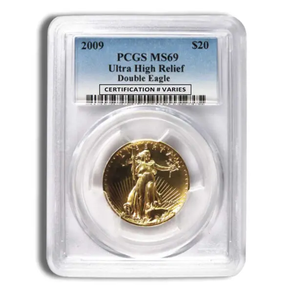 2009 Ultra High Relief Double Eagle PCGS MS69