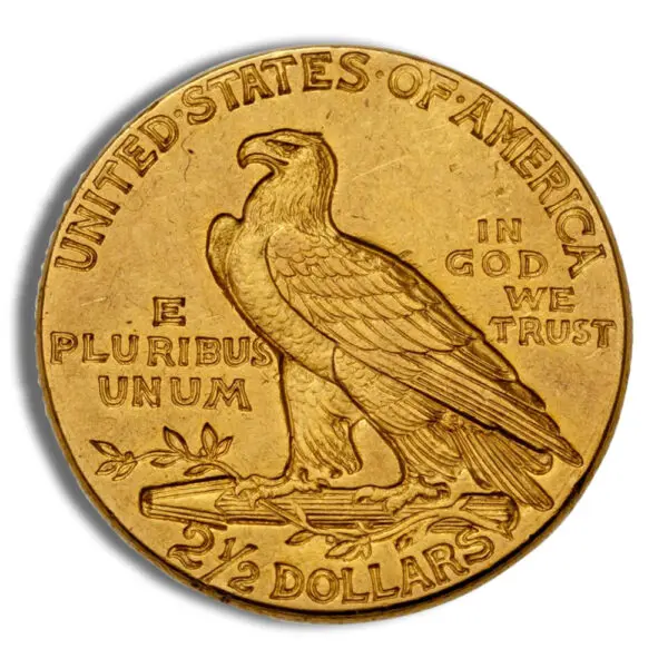 $2.5 Gold Indian Quarter Eagle AU