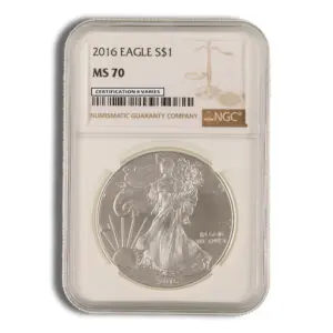 2016 Silver Eagle NGC MS70