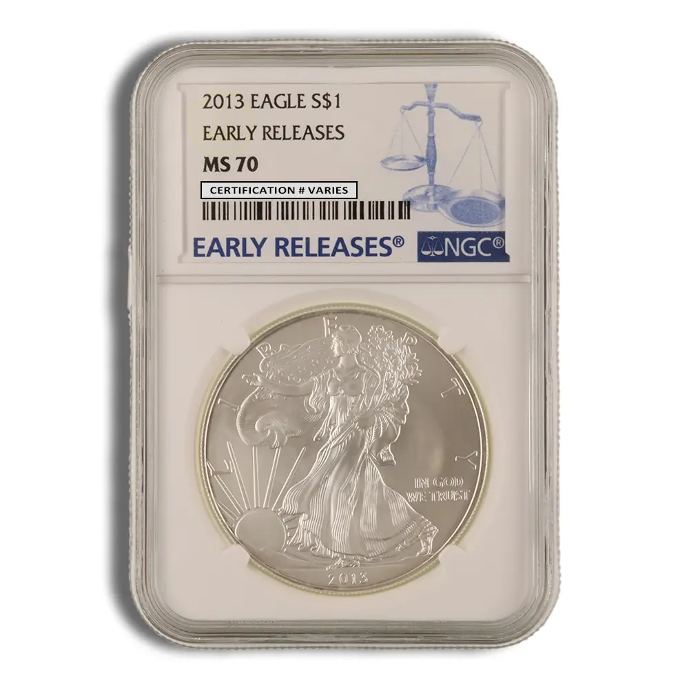 2013 Silver Eagle NGC MS70 Early Releases