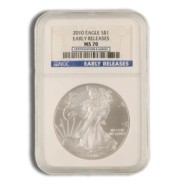 2010 Silver Eagle NGC MS70 Early Releases