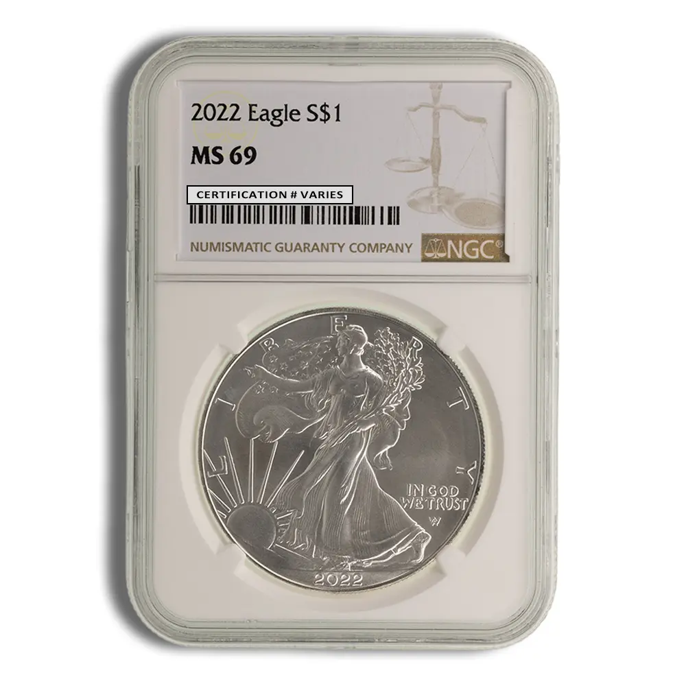 2022 Silver Eagle NGC MS69