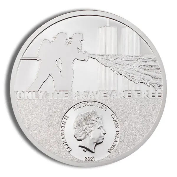 2021 1oz Platinum Firefighter Coin