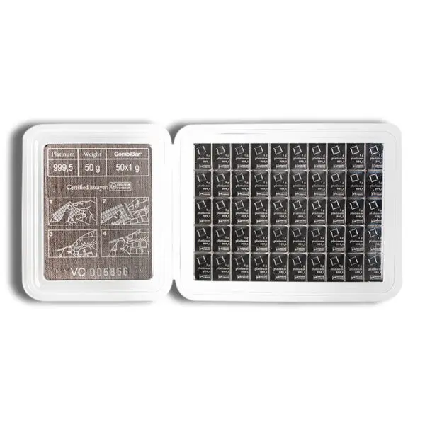 50 x 1 gram Platinum CombiBar™ (Carded)