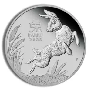 2023 1oz Platinum Lunar Rabbit Coin