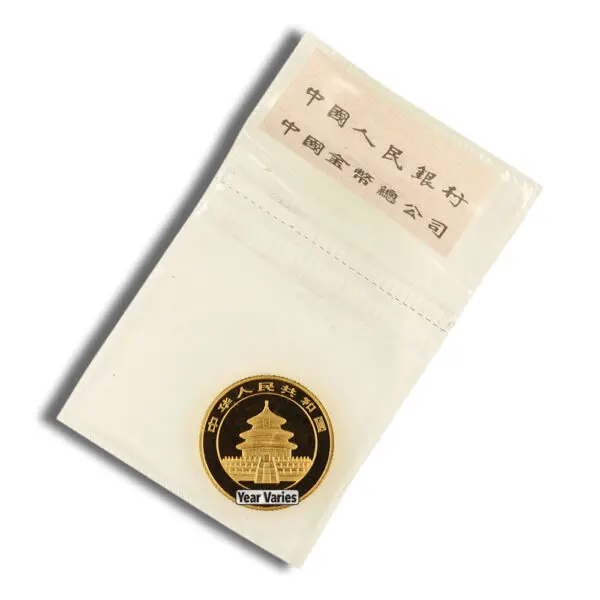 1/10oz China Gold Panda BU Sealed