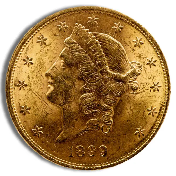 $20 Gold Liberty Double Eagle AU