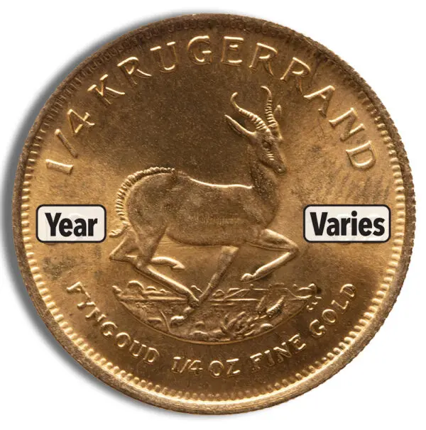 1/4oz Gold Krugerrand (Year Varies)