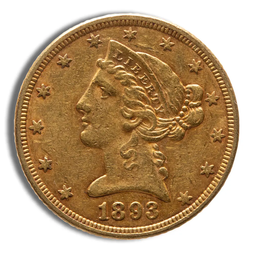 $5 Gold Liberty Half Eagle XF