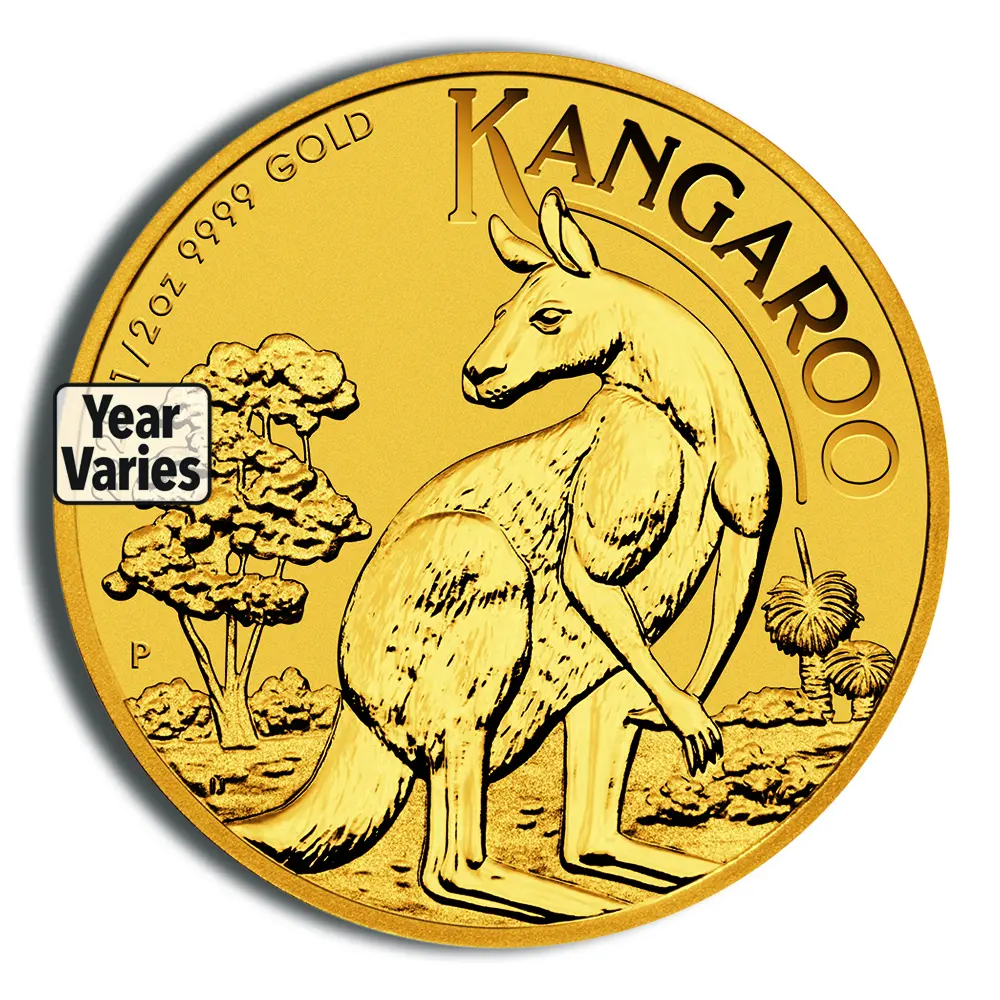 1/2oz Australian Kangaroo/Nugget Gold Coin