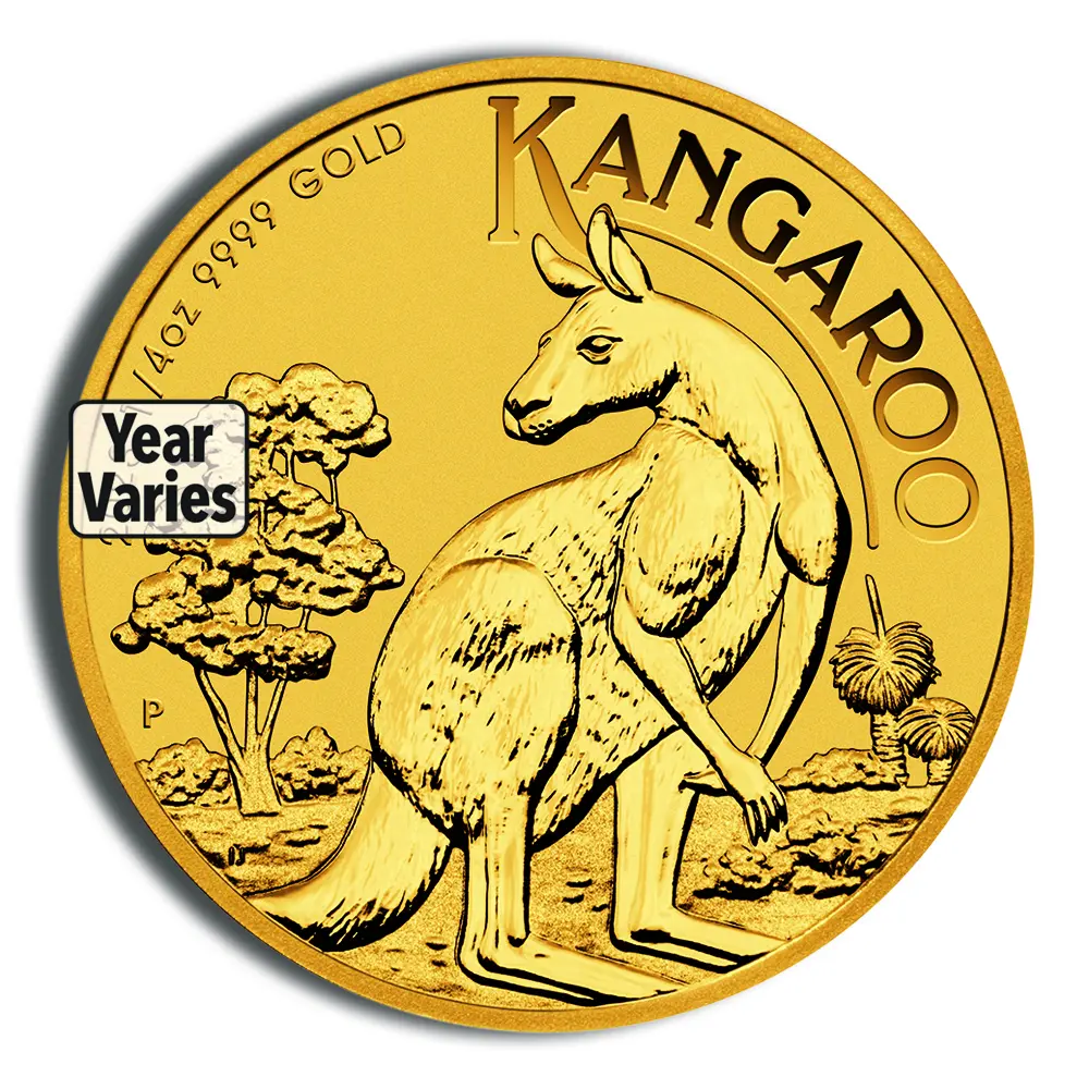 1/4oz Australian Kangaroo/Nugget Gold Coin