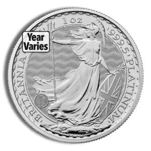 1oz Platinum Britannia (Year Varies)