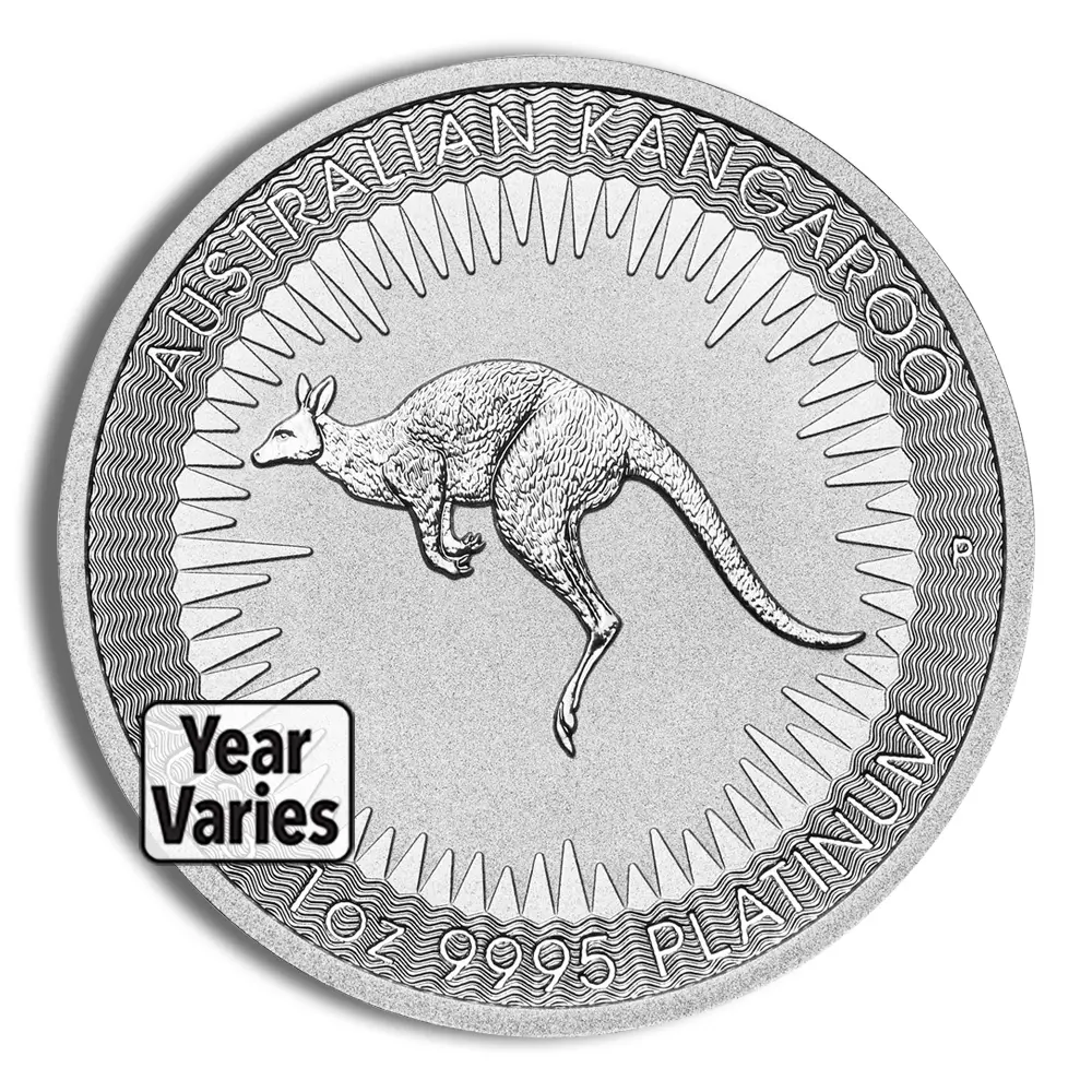 1oz Platinum Kangaroo (Year Varies)