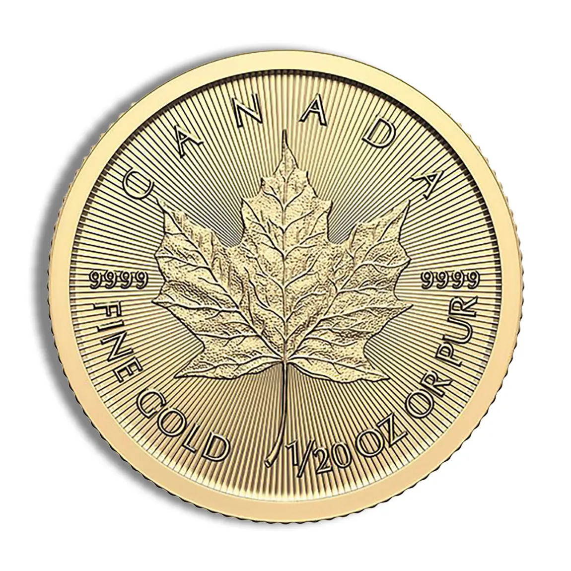 1/20oz Gold Maple Leaf (Year Varies)