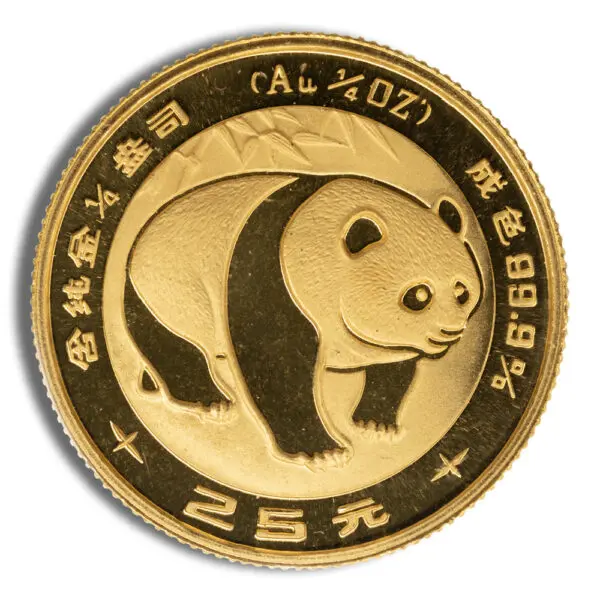 1/4oz China Gold Panda BU Unsealed