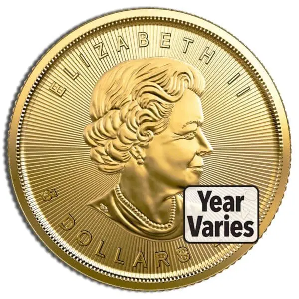 1/10oz Gold Maple Leaf (Year Varies)