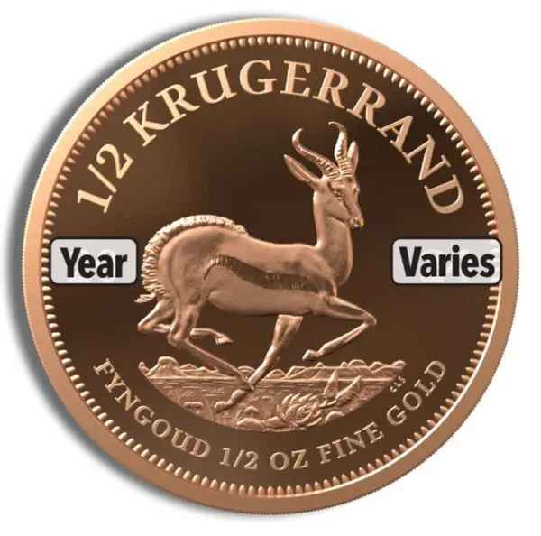 1/2oz Gold Krugerrand (Year Varies)