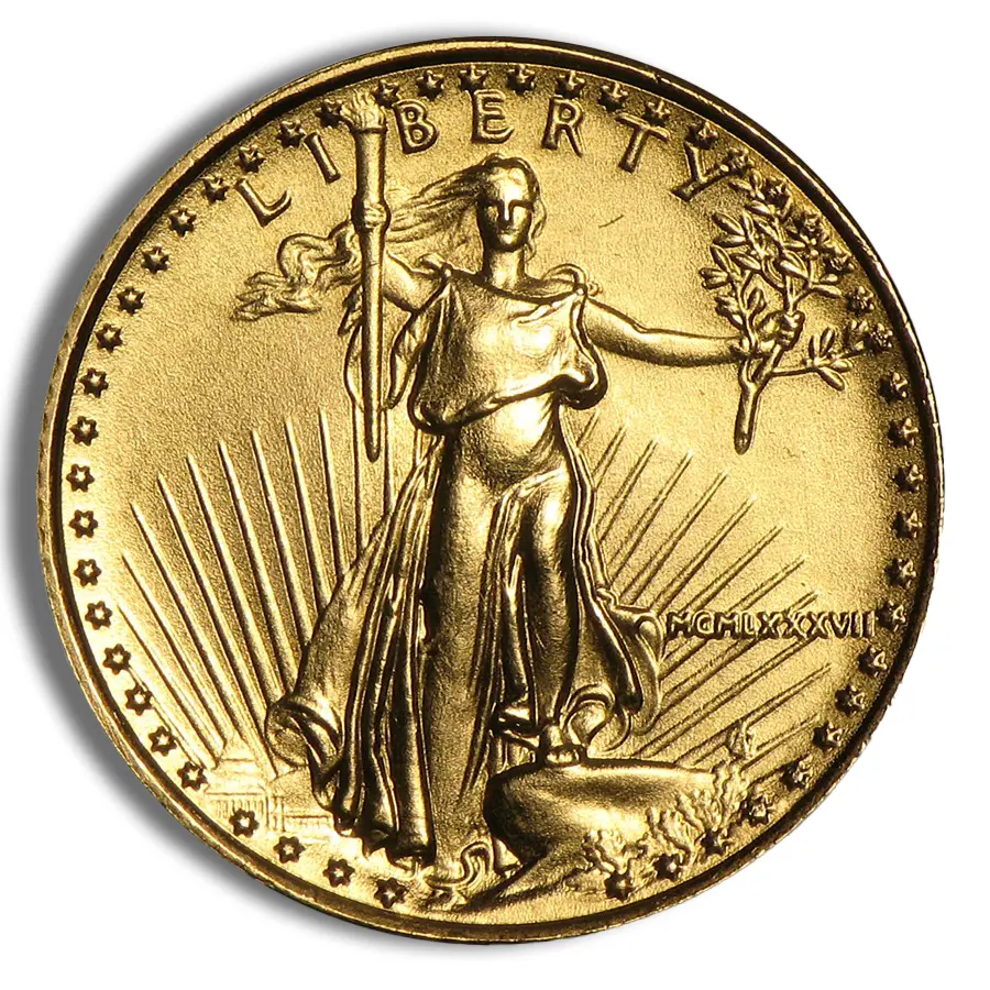 1987 1/10oz Gold Eagle BU (MCMLXXXVII)