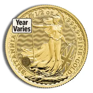 1/2oz Gold Britannia (Year Varies)