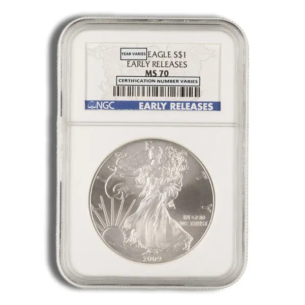 2009 Silver Eagle NGC MS70 Early Releases