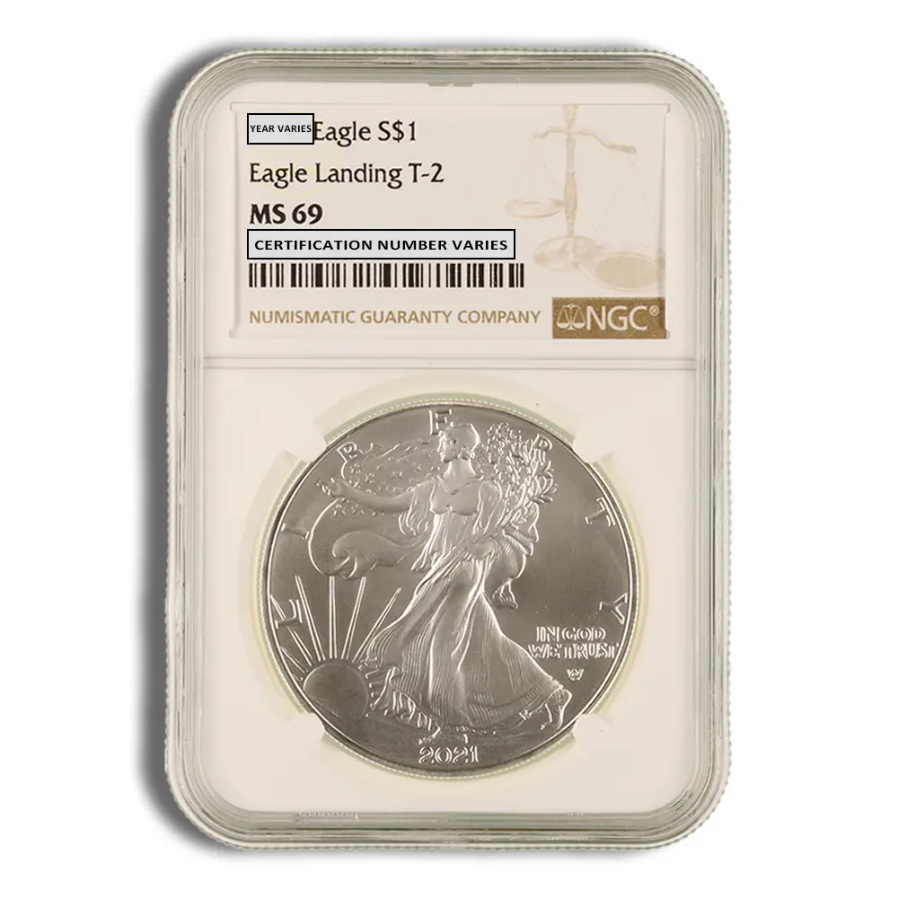 2021 Silver Eagle NGC MS69 (Type 2)