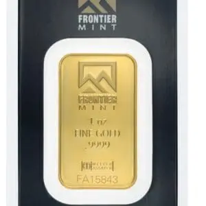 1oz Gold Bar Frontier Mint (Carded)