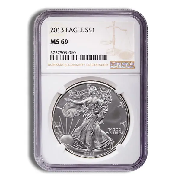 2013 Silver Eagle NGC MS69