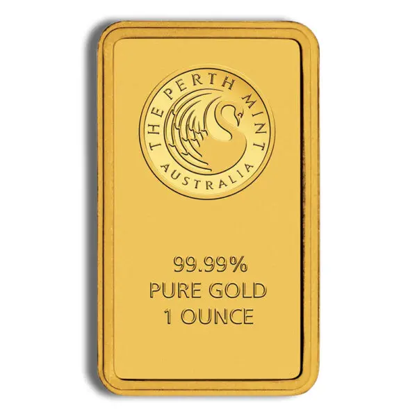 1oz Gold Bar Perth Mint (Black Card)