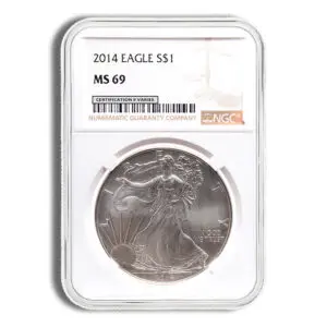 2014 Silver Eagle NGC MS69