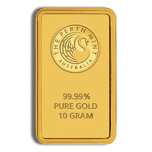 10 gram Gold Bar Perth Mint (Carded)