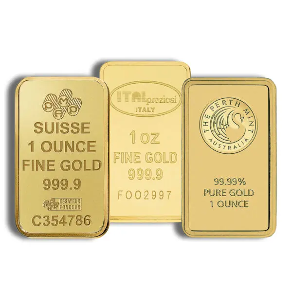 1oz Gold Bar Brand Varies (Not in Card)