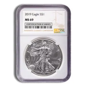 2019 Silver Eagle NGC MS69