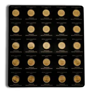 25 x 1 gram Canadian Maple Gold Coins