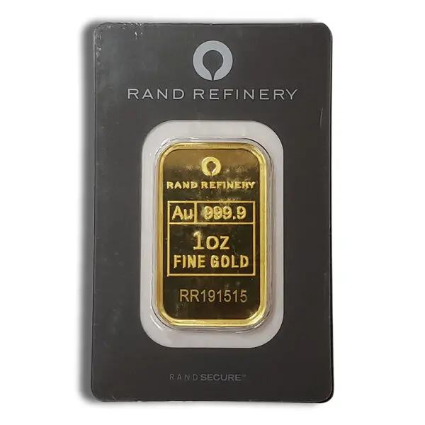 1oz Gold Bar Rand Refinery (Carded)