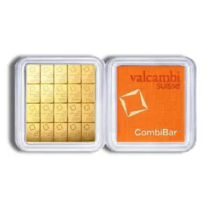 20 x 1 gram Valcambi Gold CombiBar™