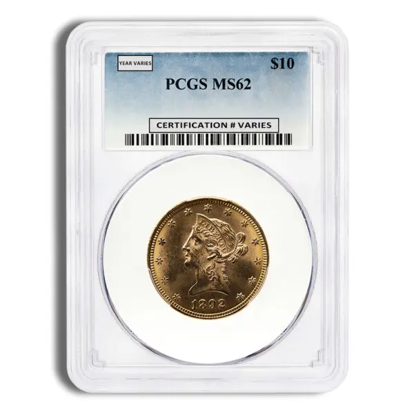 $10 Gold Liberty Eagle PCGS MS62