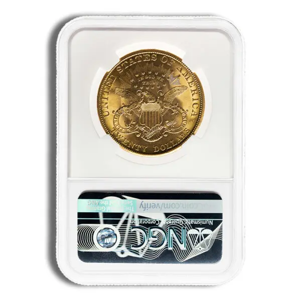 $20 Gold Liberty Double Eagle NGC MS63