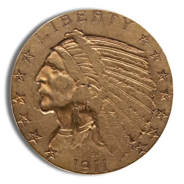 $5 Gold Indian Half Eagle VF