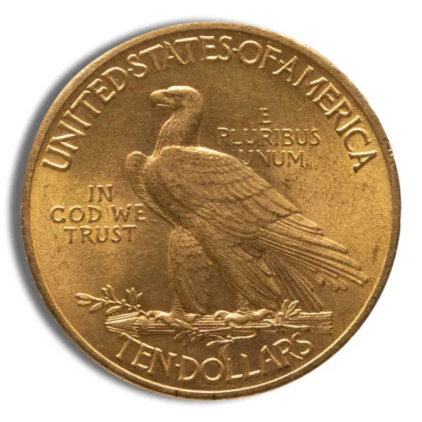 $10 Gold Indian Eagle AU