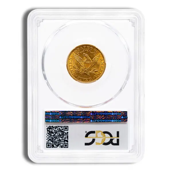 $5 Gold Liberty Half Eagle PCGS MS62