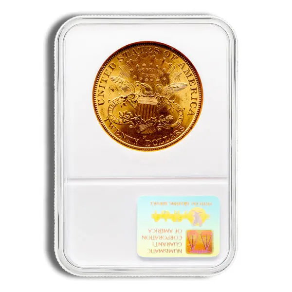 $20 Gold Liberty Double Eagle NGC MS61