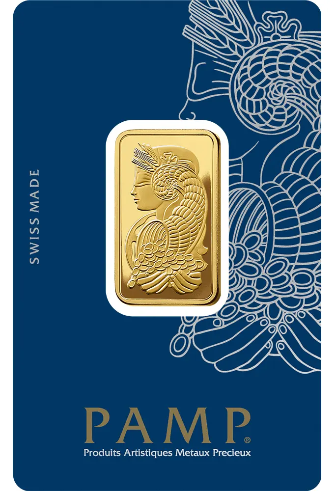 20 gram Gold Bar PAMP Fortuna (Carded)