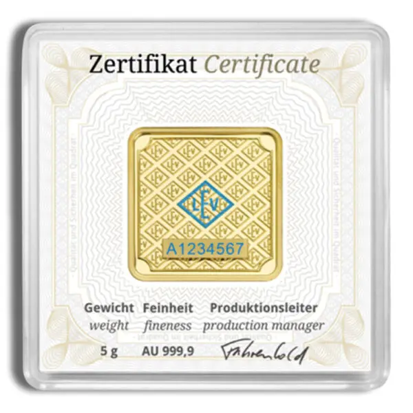 5 gram Gold Bar Geiger (In Assay)