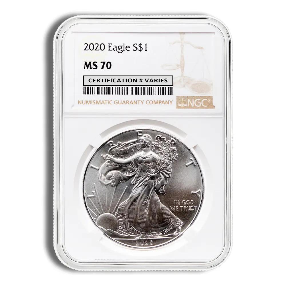 2020 Silver Eagle NGC MS70