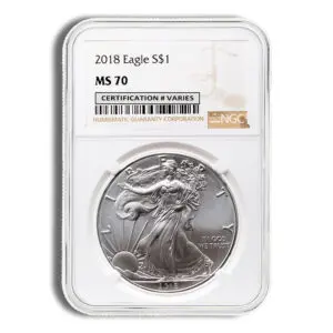 2018 Silver Eagle NGC MS70